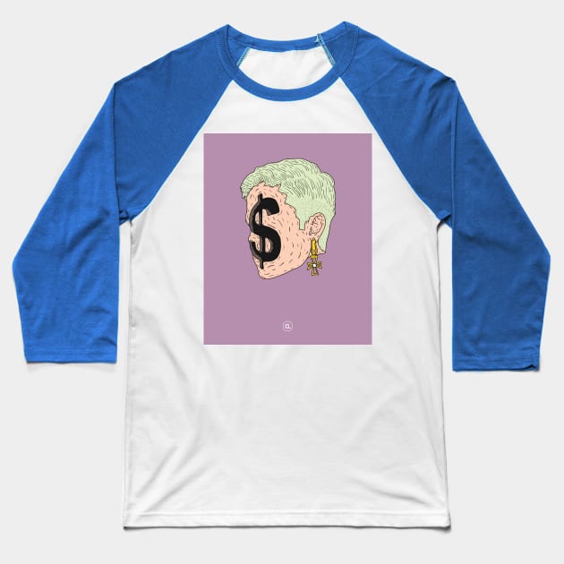 Big Money V Baseball T-Shirt by CalebLindenDesign